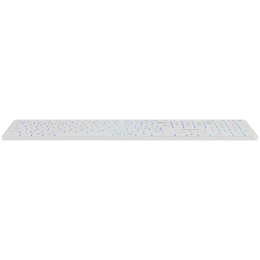 CANYON keyboard HKB-W11 UK/US RGB Dual Mode Wireless White - image 2