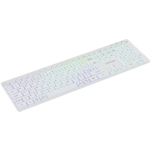 CANYON keyboard HKB-W11 UK/US RGB Dual Mode Wireless White - image 4
