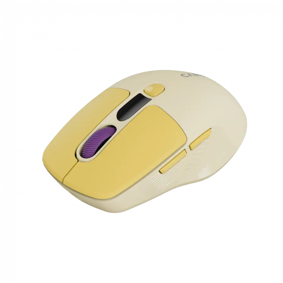 CANYON mouse MW-26 LCD Silent Dual Mode Wireless Yellow - image 1