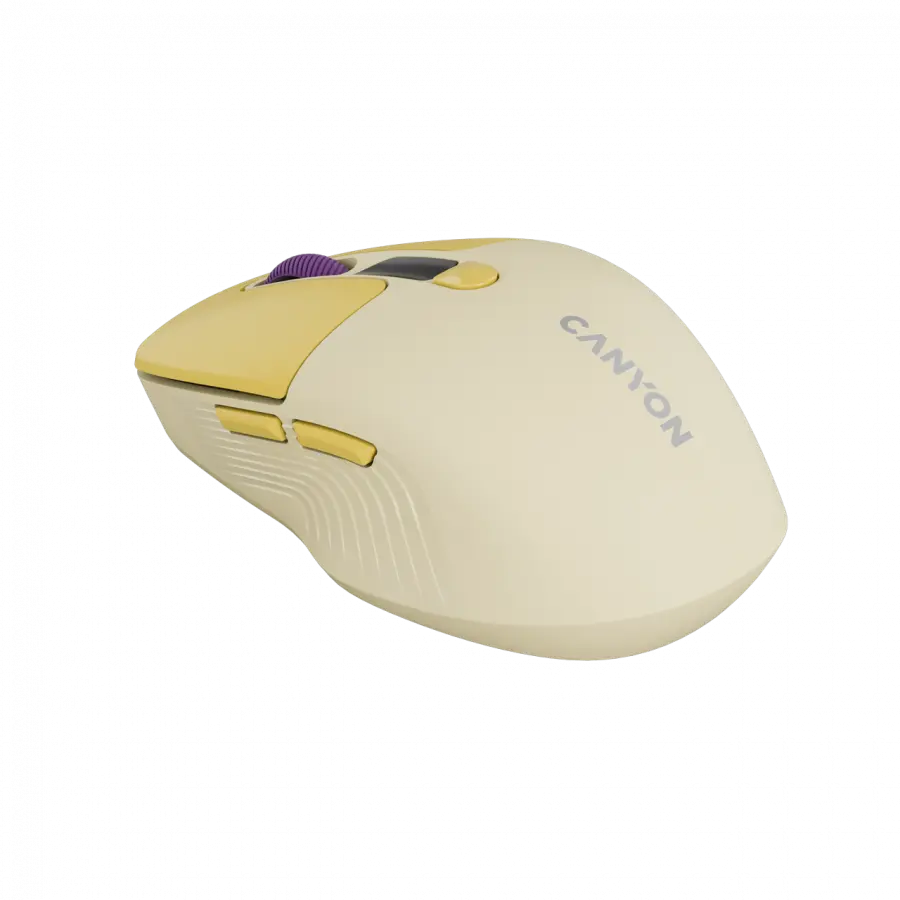 CANYON mouse MW-26 LCD Silent Dual Mode Wireless Yellow - image 3