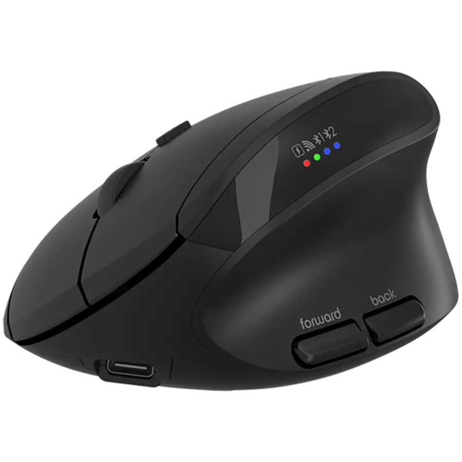 CANYON mouse MW-25 Ergonomic LED AA Dual mode Wireless Black - image 1