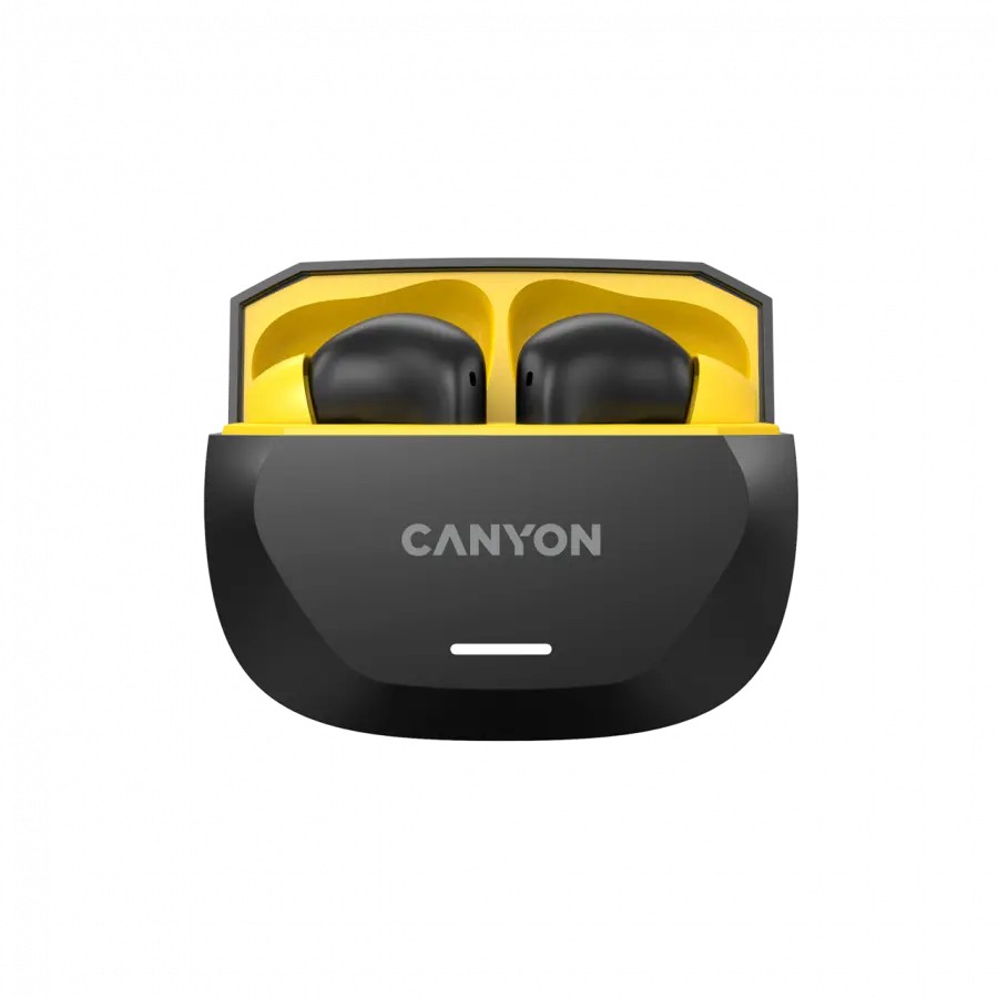 CANYON headset HEXAGON 7 TWS ANC+ENC Wireless Charge Black Yellow - image 2
