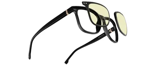 Комплект GUNNAR Cupertino Onyx с два вида стъкла Amber и Clear с калъф - image 1