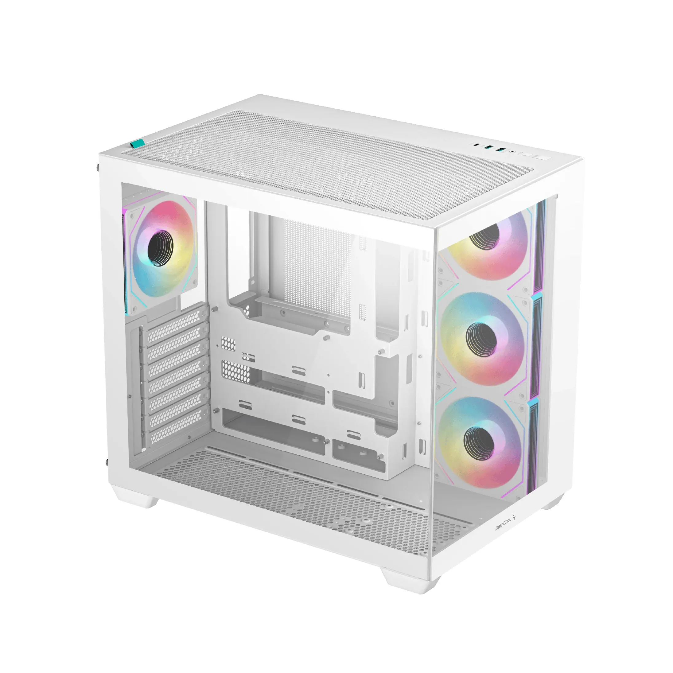 DeepCool кутия Case ATX - CG530 4F White - 4 ARGB Fans - image 1