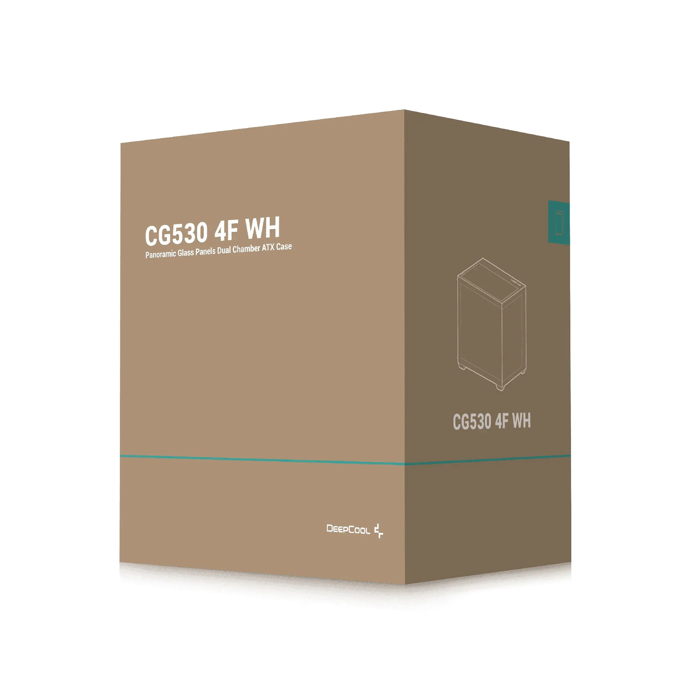 DeepCool кутия Case ATX - CG530 4F White - 4 ARGB Fans - image 13