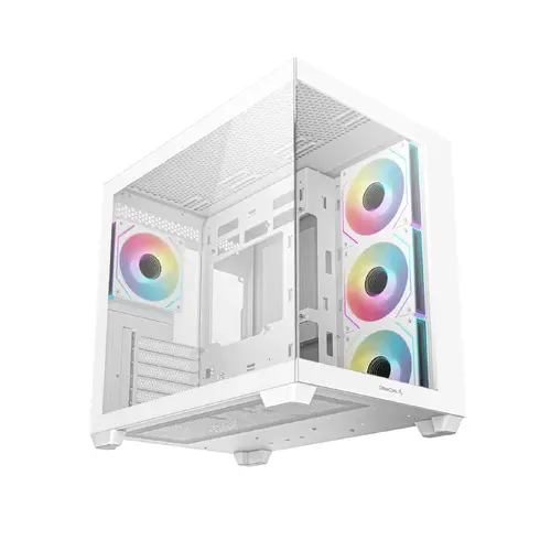 DeepCool кутия Case ATX - CG530 4F White - 4 ARGB Fans - image 2