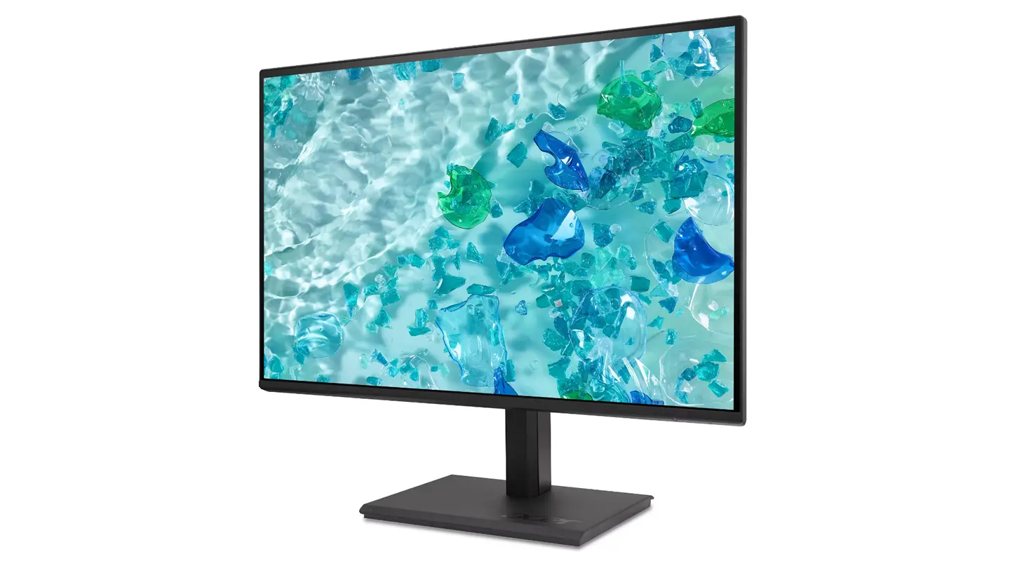 Монитор, Acer Vero B247YGbmiprzx, 23.8" FHD (1920x1080), IPS, 120Hz, 100M:1, 250nits, 4ms (GTG)/1ms(VRB), 99% sRGB, HDMI, VGA, DP, USB3.2x4 USB-B(1up 4down), Audio In/Out, ZeroFrame, Speakers 2x2W, ERGOstand, TUV, VESA, Energy Class C, Black, 3Y - image 2