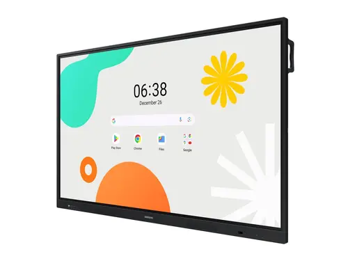 Интерактивен дисплей, Samsung Interactive E-Board WA75F 75" Android OS 4K Digital Flipchart TOUCH, Mirroring, Wi-Fi, Black - image 1
