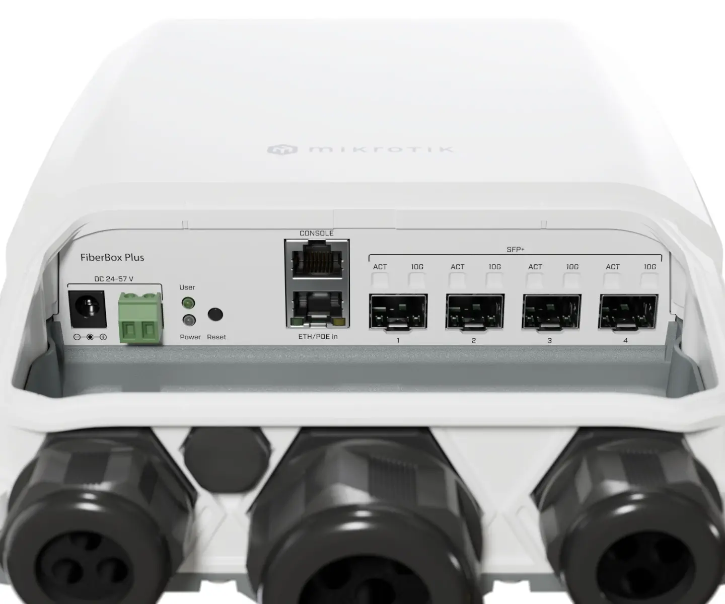 Комутатор MikroTik CRS305-1G-4S+OUT,800MHz,512MB,1xGE,4xSFP+,IP66, външен монтаж - image 3