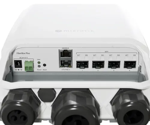 Комутатор MikroTik CRS305-1G-4S+OUT,800MHz,512MB,1xGE,4xSFP+,IP66, външен монтаж - image 3