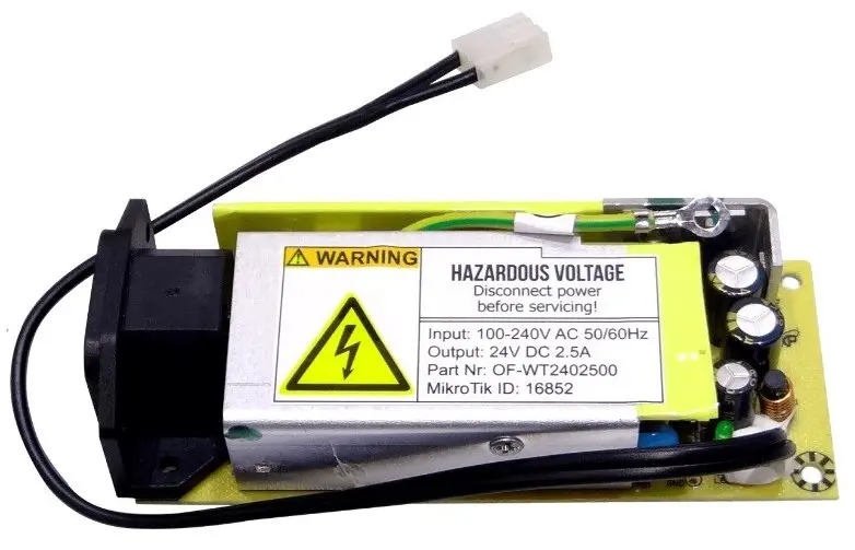 Захранващ адаптер MikroTik 24V2APOW, 24V, 2.5A, 60W - image 1