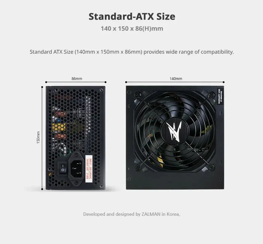 Zalman τροφοδοτικό PSU MegaMax 800W 80+ ZM800-TXII - image 12