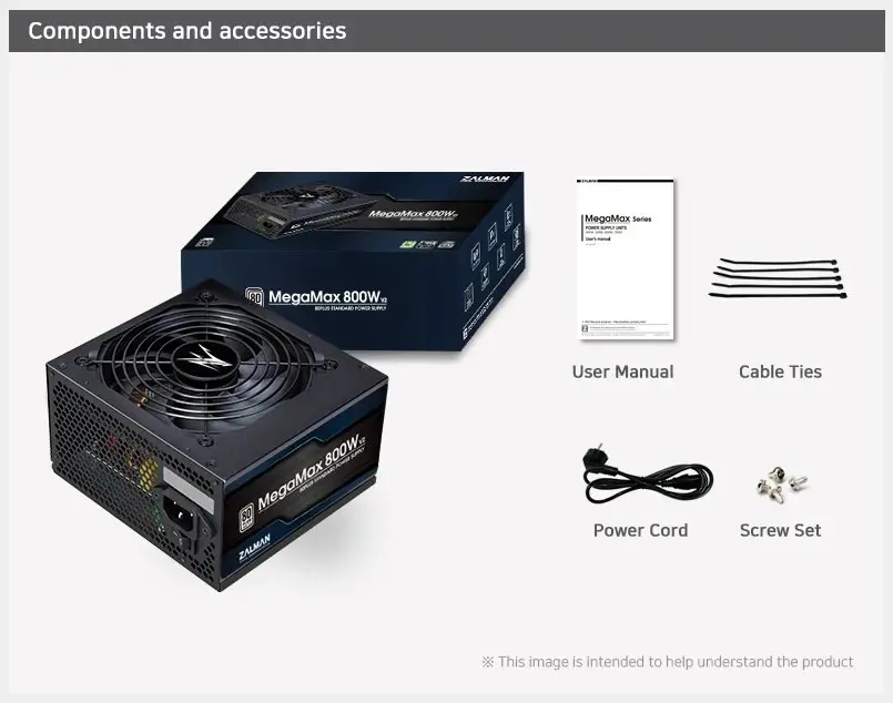 Zalman τροφοδοτικό PSU MegaMax 800W 80+ ZM800-TXII - image 14