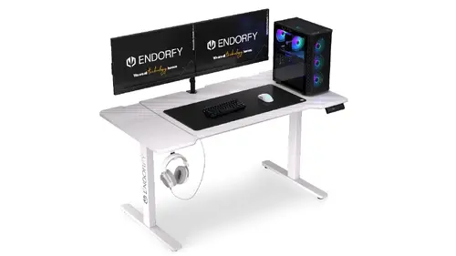 Геймърско бюро ENDORFY - Atlas L Electric - Onyx White - image 2