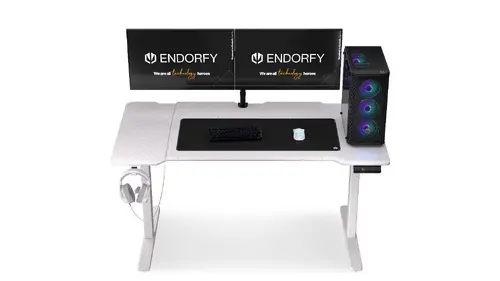 Геймърско бюро ENDORFY - Atlas L Electric - Onyx White - image 6