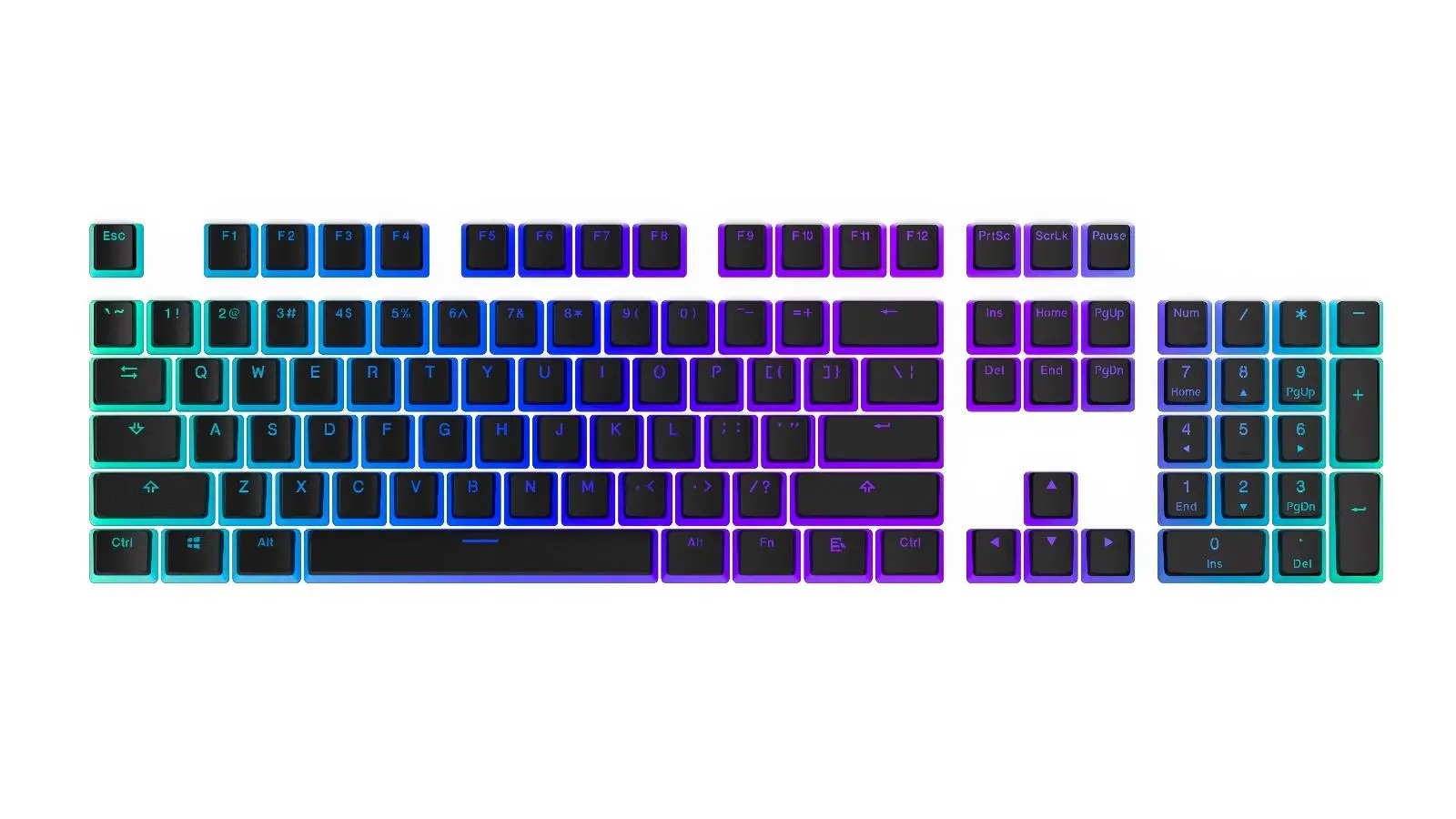 Капачки за механична клавиатура ENDORFY - 104 бр PBT - US Layout - image 4