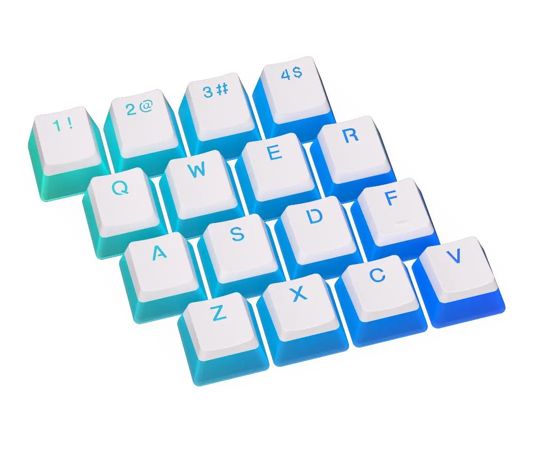 Capace de taste pentru tastatură mecanică ENDORFY - 104 buc. PBT, US Layout, Onyx White