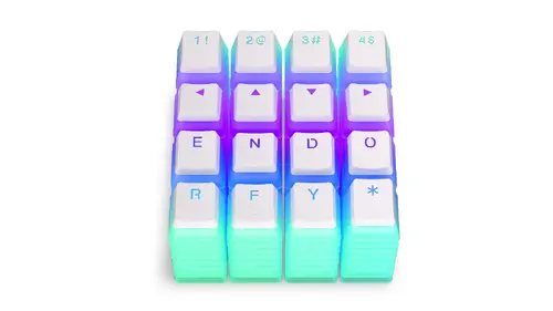 Капачки за механична клавиатура ENDORFY - 104 бр PBT, US Layout, Onyx White - image 6