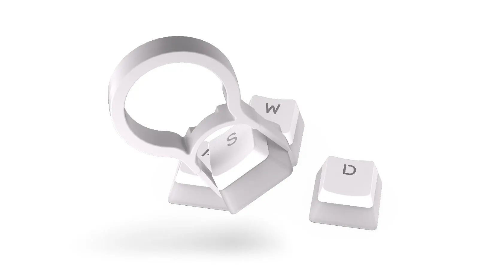Капачки за механична клавиатура ENDORFY - 104 бр PBT, US Layout, Onyx White - image 7