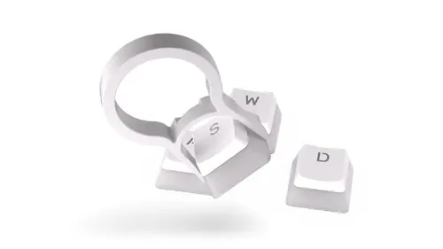 Capace de taste pentru tastatură mecanică ENDORFY - 104 buc. PBT, US Layout, Onyx White - 8