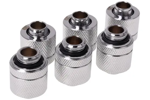Фитинг Alphacool HF, Удължител, 13/10mm, G1/4, Сребрист, 6 броя - image 1