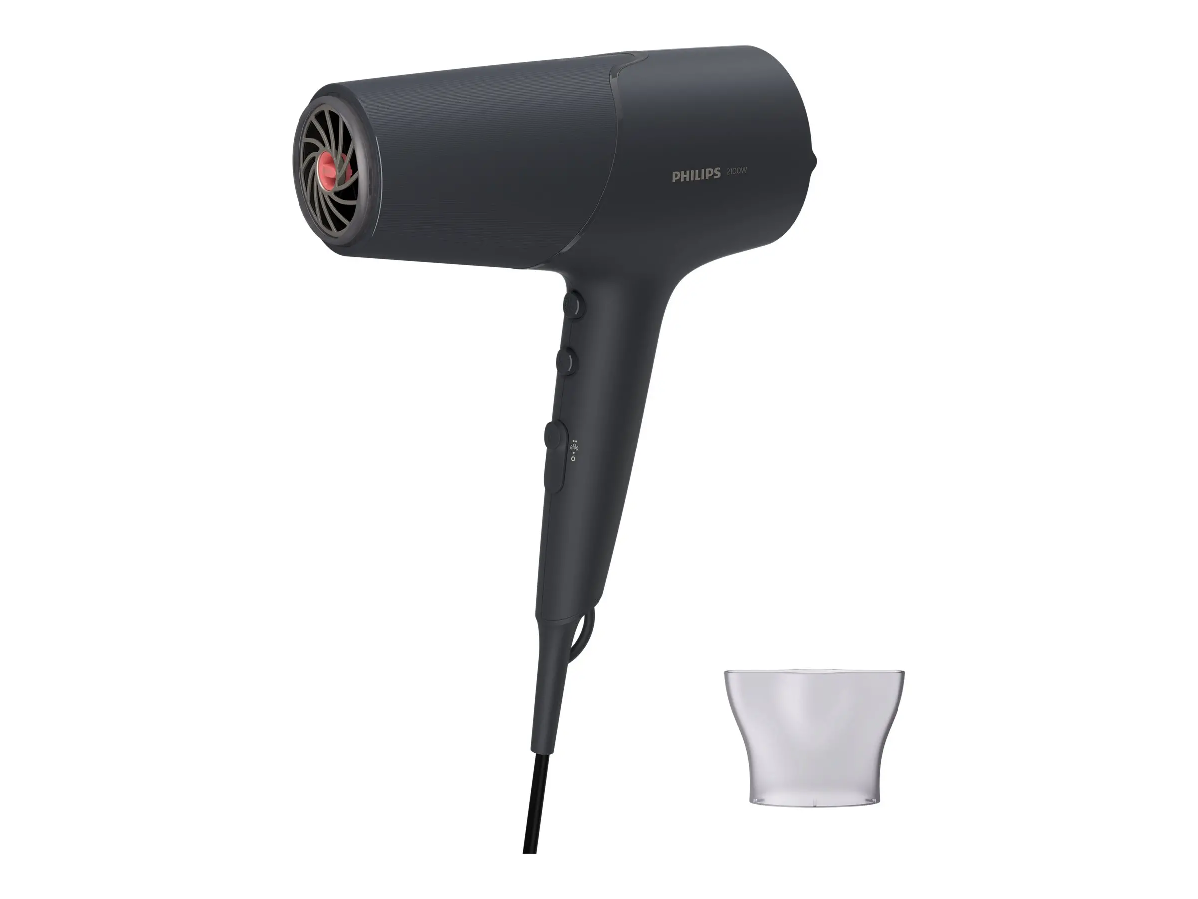 PHILIPS Сешоар 2100W Series 5000 ThermoShield технология йонна грижа 5 степени цвят графит