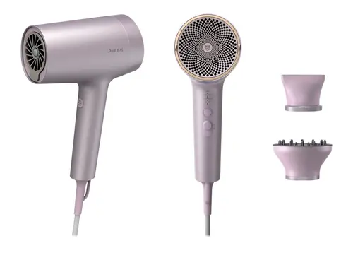 PHILIPS Πιστολάκι μαλλιών 1800W Series 7000 ThermoShield Advanced τεχνολογία ιοντική φροντίδα 8 ρυθμίσεις Μαγνητικά mouthpieces - 1