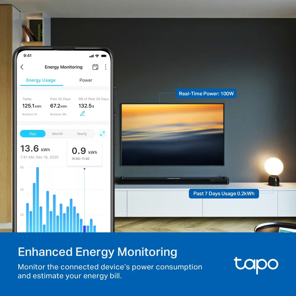Управляем контакт TP-LINK Tapo P110M, 2990W, Wi-Fi, Matter-certified - image 3