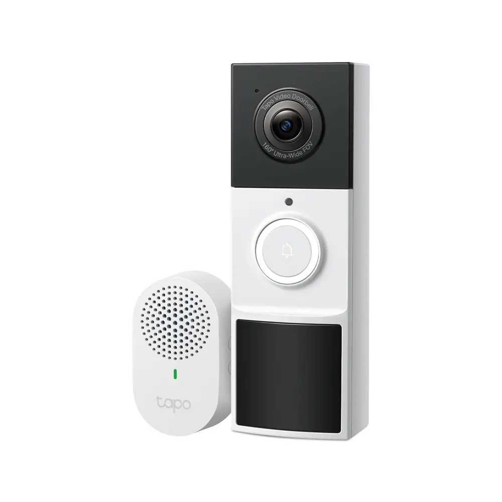 Интелигентен видео-звънец за врата TP-Link Tapo D210, 2K 3MP