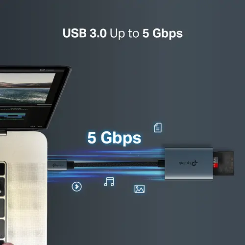 Cititor de carduri TP-LINK UA430C, USB 3.0 Type-C la SD și microSD 3.0 - 6