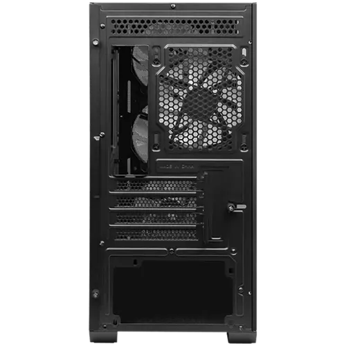 MSI MAG FORGE M100A, M-ATX Tower, M-ATX/ M-ITX, 1x USB 3.2 Gen 1 Type-A, 2x USB 2.0 Type-A, 1x Audio, 1x Mic, Power Button, 4x 120mm ARGB Fans, Mesh Panel, Acrylic panel. - image 3
