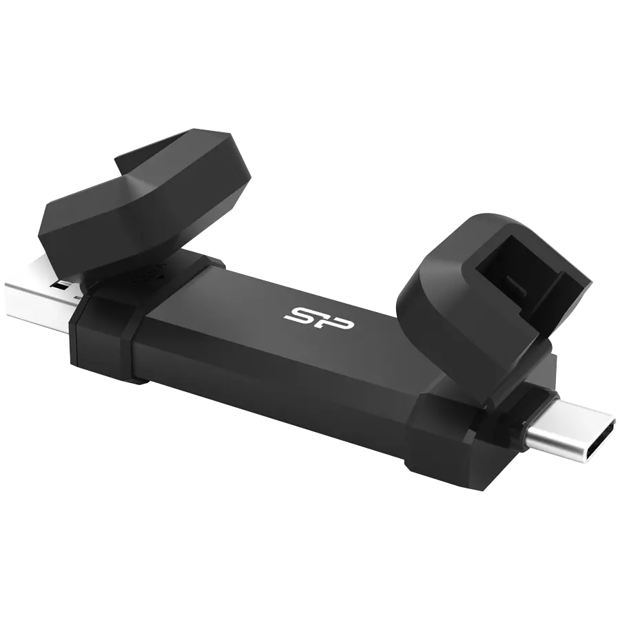 Silicon Power DS72 250GB USB Type-A and USB Type-C 3.2 Gen 2 Black - image 1