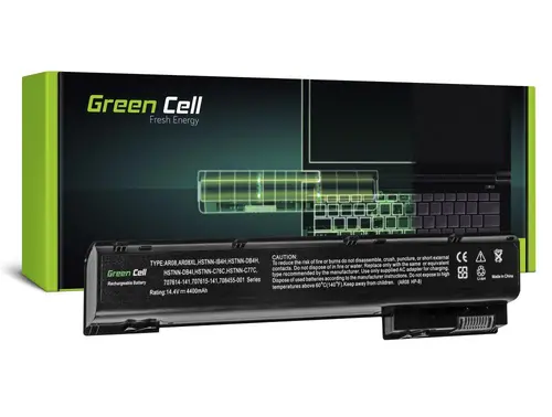 Батерия за лаптоп, GREEN CELL, 14,4V 4400mAh – съвместима с HP AR08, AR08X, ZBook 15 G1 15 G2 17 G1 17 G2