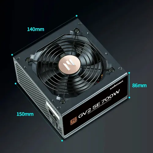 Zalman τροφοδοτικό PSU 700W Bronze - ZM700-GV2 SE - 4
