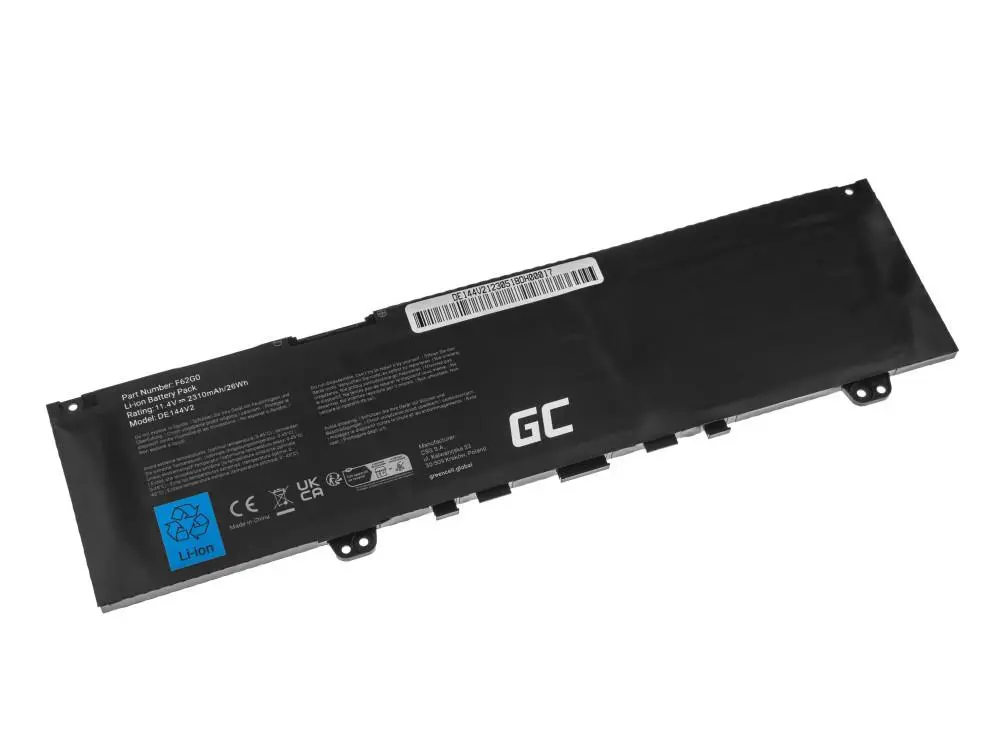 Батерия за лаптоп GREEN CELL, Dell Inspiron 13 5370 7370 7373 7380 7386, Dell Vostro 5370 11.4V 2310mAh - image 1