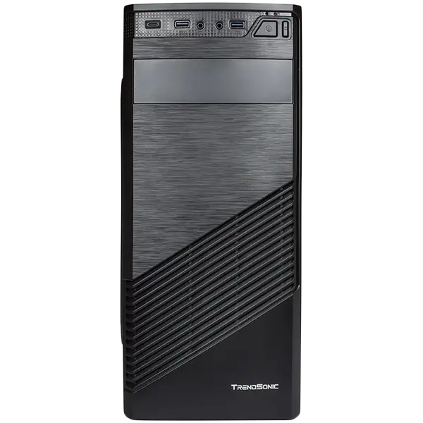 Carcasă FC-F61A, ATX, 7 sloturi, 1 X 5.25", 2 X 3.5" H.D., 2 X 2.5", 2 x USB 3.0, 1 X Type C / 1 x AUDIO /, sursă PSU 550W 12 cm, 20+4pin, Negru