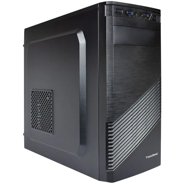 Chassis FC-F61A, ATX, 7 slots, 1 X 5.25", 2 X 3.5" H.D., 2 X 2.5", 2 x USB 3.0, 1 X Type C / 1 x AUDIO /, PSU 550W 12 sm, 20+4pin, Black - image 1