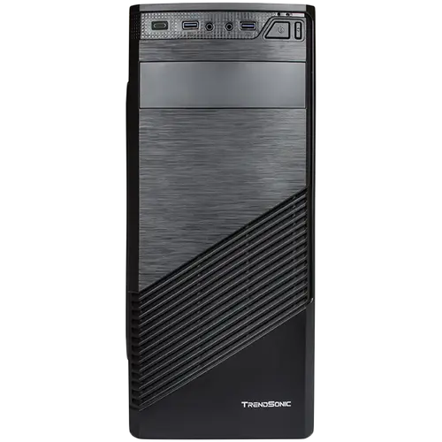 Chassis FC-F61A, ATX, 7 slots, 1 X 5.25", 2 X 3.5" H.D., 2 X 2.5", 2 x USB 3.0, 1 X Type C / 1 x AUDIO /, PSU 550W 12 sm, 20+4pin, Black