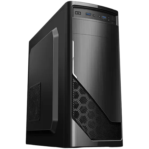 Chassis FC-F52A, ATX, 7 slots, 1 X 5.25", 2 X 3.5" H.D., 2 X 2.5", 2 x USB 3.0, 1 X Type C / 1 x AUDIO /, PSU 550W 12 sm, 20+4pin, Black