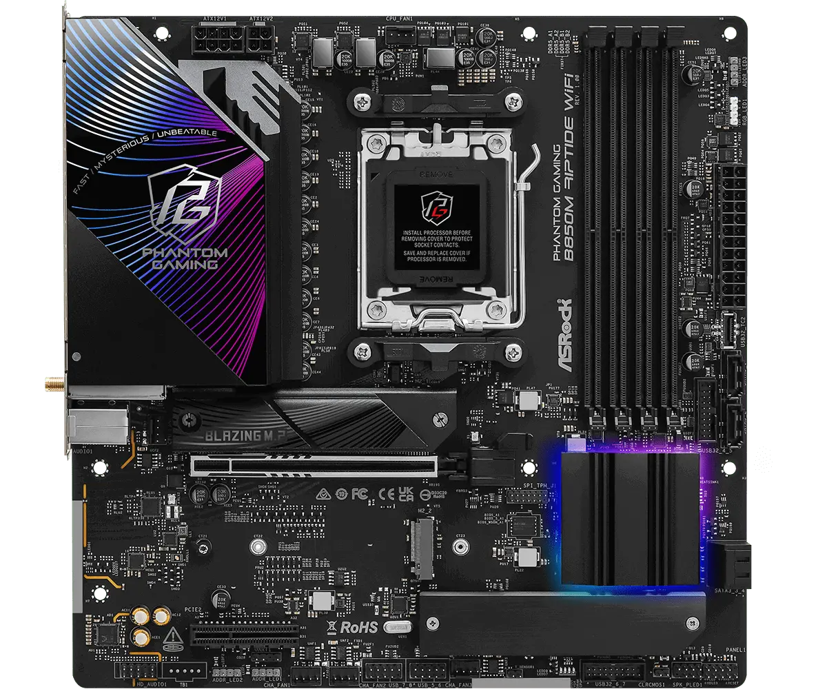 Дънна платка ASRock B850M RIPTIDE WIFI7 socket AM5 - image 1