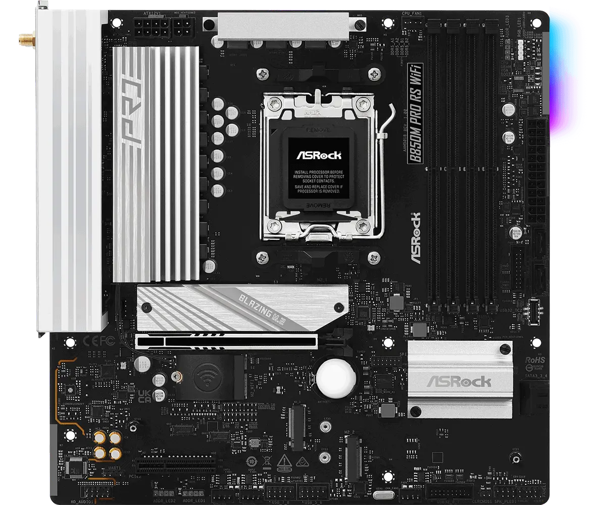 Дънна платка ASRock B850M Pro RS WIFI 6E socket AM5 - image 1