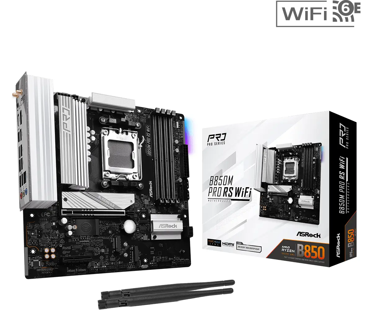 Дънна платка ASRock B850M Pro RS WIFI 6E socket AM5 - image 4