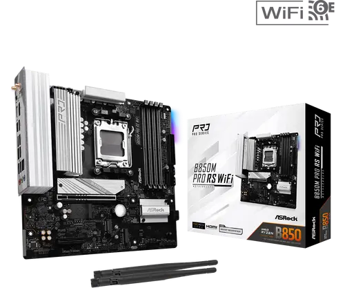 Дънна платка ASRock B850M Pro RS WIFI 6E socket AM5