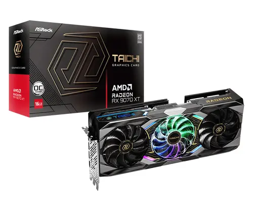 Видео карта ASRock RADEON RX 9070 XT TAICHI OC 16GB GDDR6 - image 5