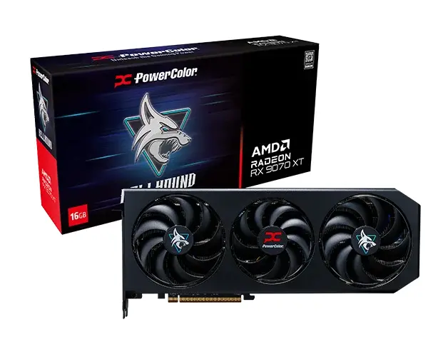 Placă video PowerColor Radeon RX 9070 XT Hellhound 16GB GDDR6 - image 6