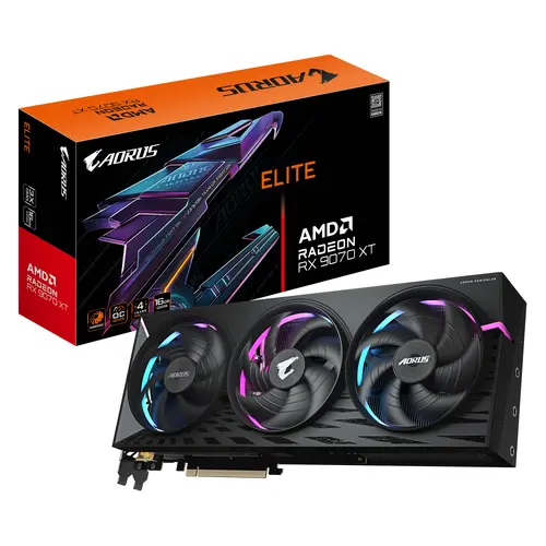 Видео карта GIGABYTE AORUS RADEON RX 9070 XT ELITE 16GB GDDR6 - image 9