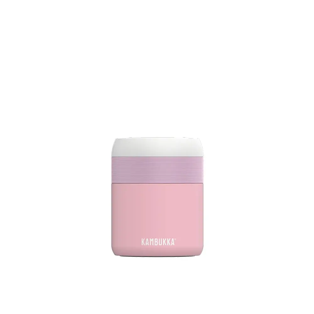 Кутия за храна и напитки, 600 мл, Kambukka Bora с винтов капак, Baby Pink