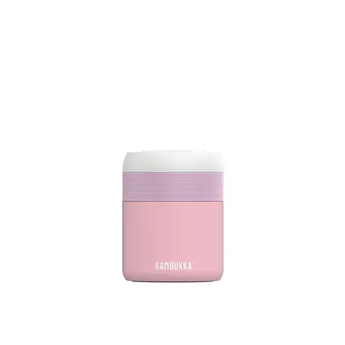 Кутия за храна и напитки, 600 мл, Kambukka Bora с винтов капак, Baby Pink