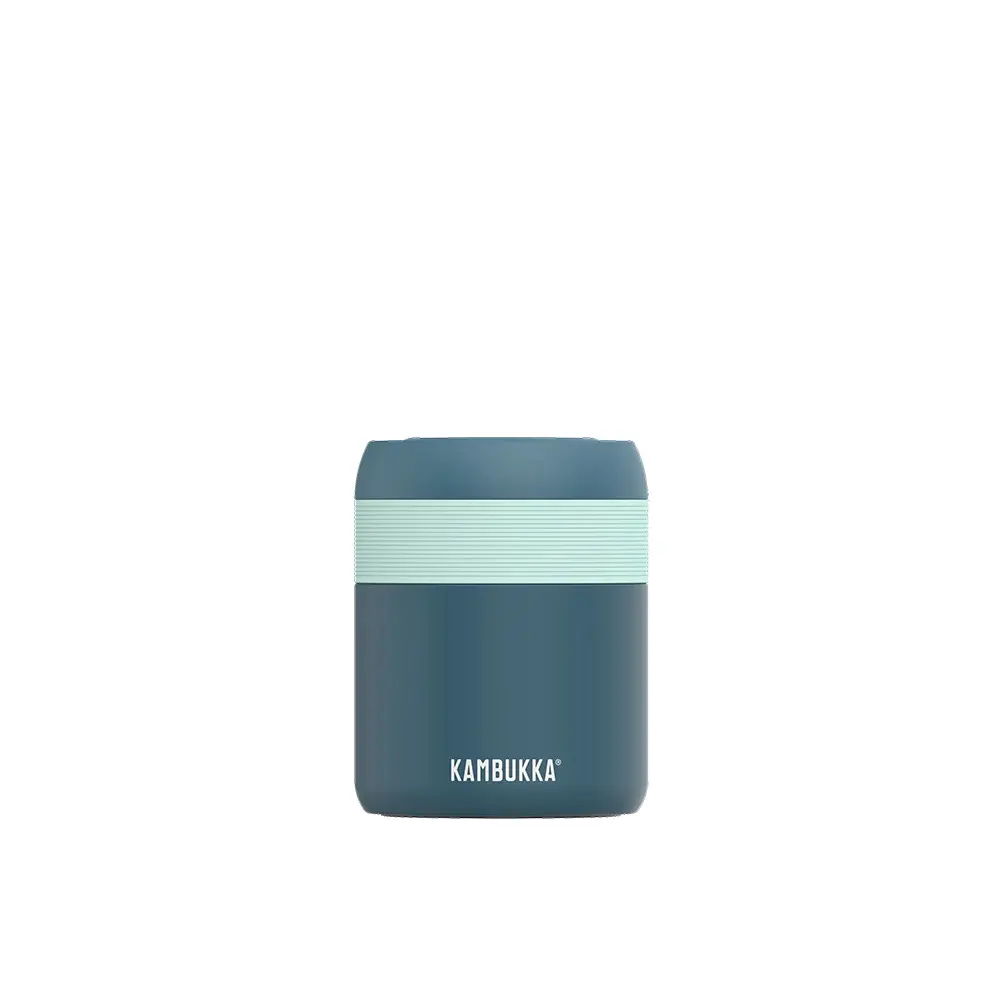 Recipient pentru mâncare și băuturi, 600 ml, Kambukka Bora cu capac filetat, Deep Teal