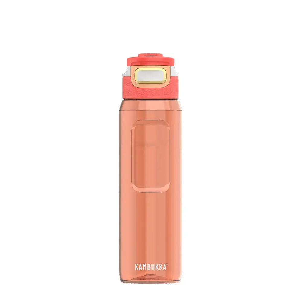 Sticlă pentru apă din Tritan Kambukka Elton, fără BPA, cu capac 3 în 1 Snapclean®, 1000 ml, Orange Vibes